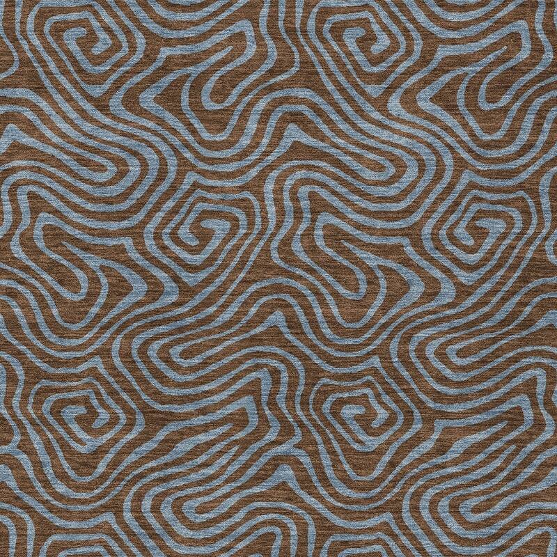 HomeRoots Abstract Transitional Rectangle Outdoor Rug