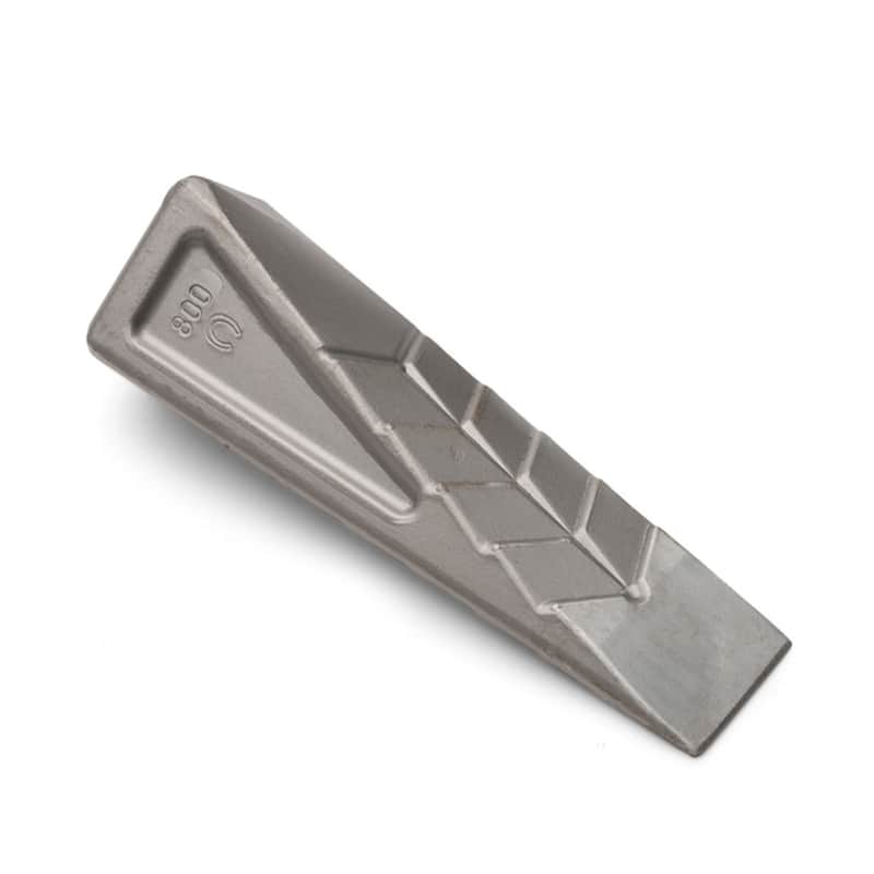 Kings County Tools Wood Splitting Wedge - Hand-Forged Log Splitter Wedge - Silver