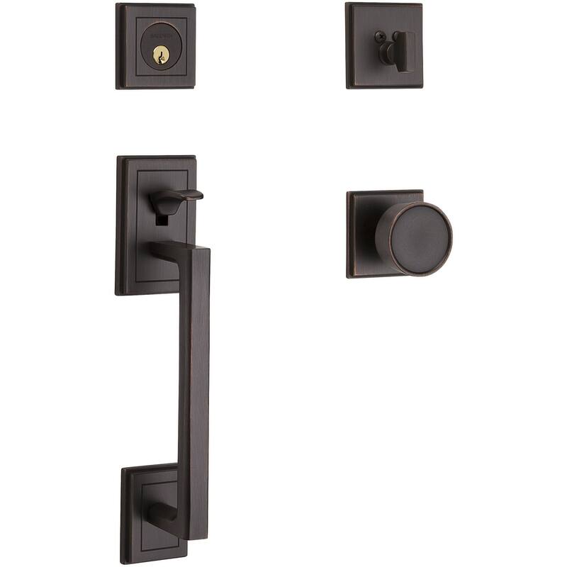 Baldwin Hollywood Hills Sectional Single Cylinder Door Handleset with - Venetian Bronze