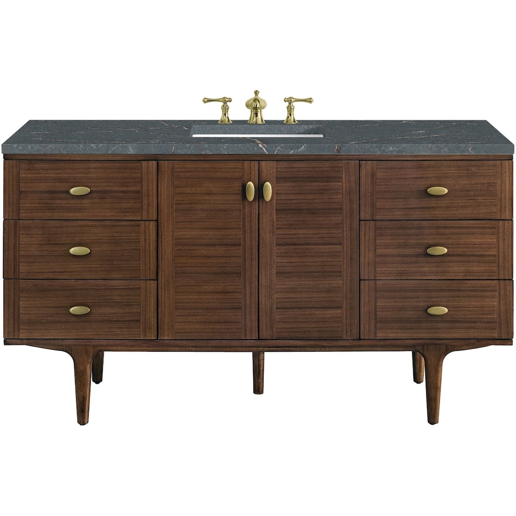 James Martin Vanities 670-V60S-FPBL Amberly 60" Wall Mounted or Free