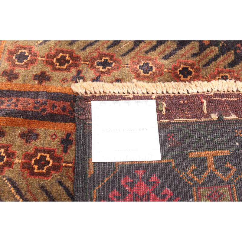 ECARPETGALLERY Hand-knotted Teimani Black Wool Rug - 3'0 x 4'8