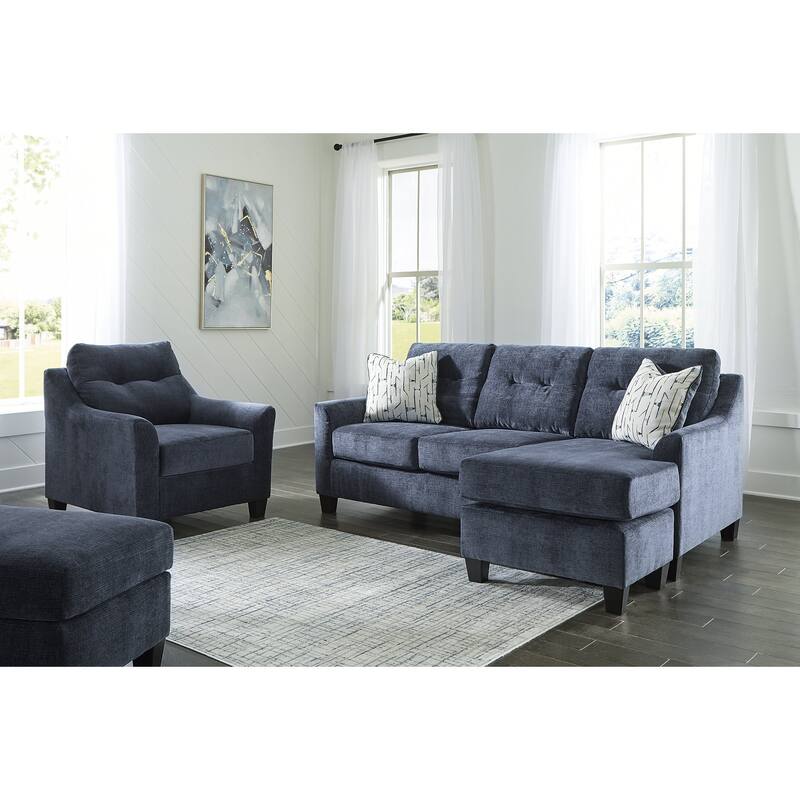 Signature Design by Ashley Amity Bay 3-Piece Upholstery Package - 88"W x 62"D x 39"H - Blue