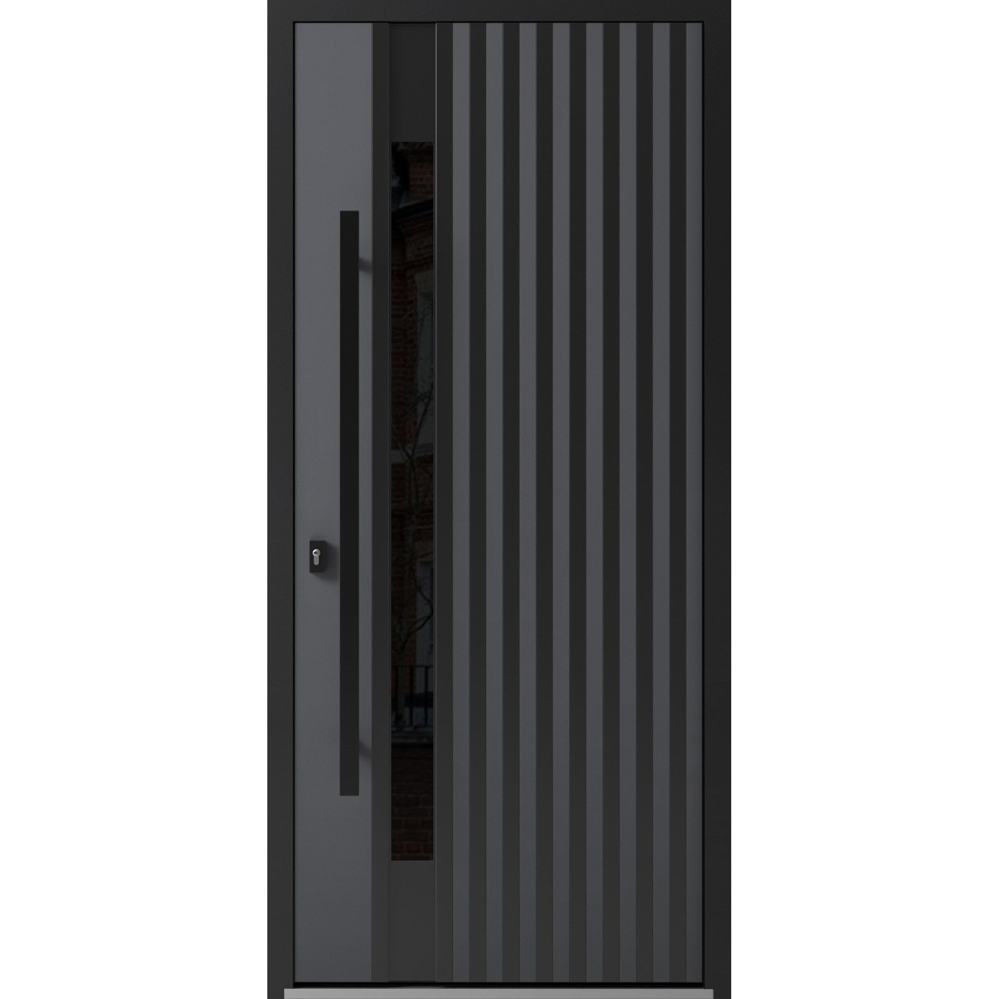 VDOMDOORS Ronex 0144 Grey Steel Exterior Door