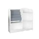 preview thumbnail 1 of 15, Kids Bookshelf and Toy Organizer, 3 Tier Bookshelf for Kids - White White