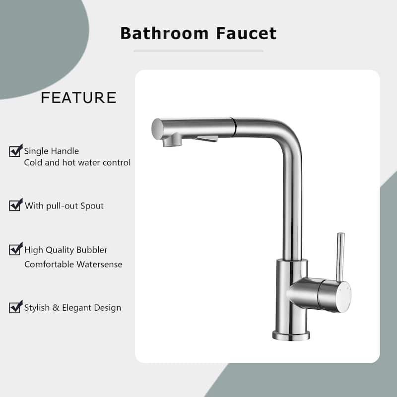 Kitchen Sink Faucet High Arch Single Handle Brushed Nickel Kitchen Faucet