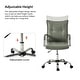 preview thumbnail 3 of 14, Zarina Modern Faux Leather Swivel Office Chair Desk Chair with Wheels Height-adjustable by HULALA HOME