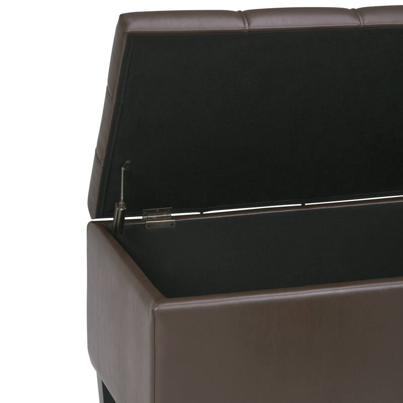 WYNDENHALL Lancaster 44 inch Wide Contemporary Rectangle Storage Ottoman