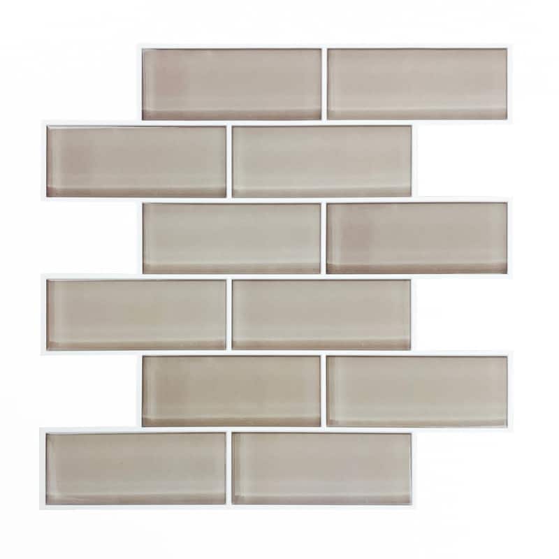 RoomMates Taupe Seaglass Sticktile