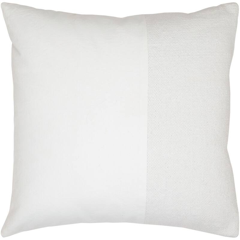 Nikitae Two Tone Minimalist Throw Pillow - 20"H x 20"W - Down