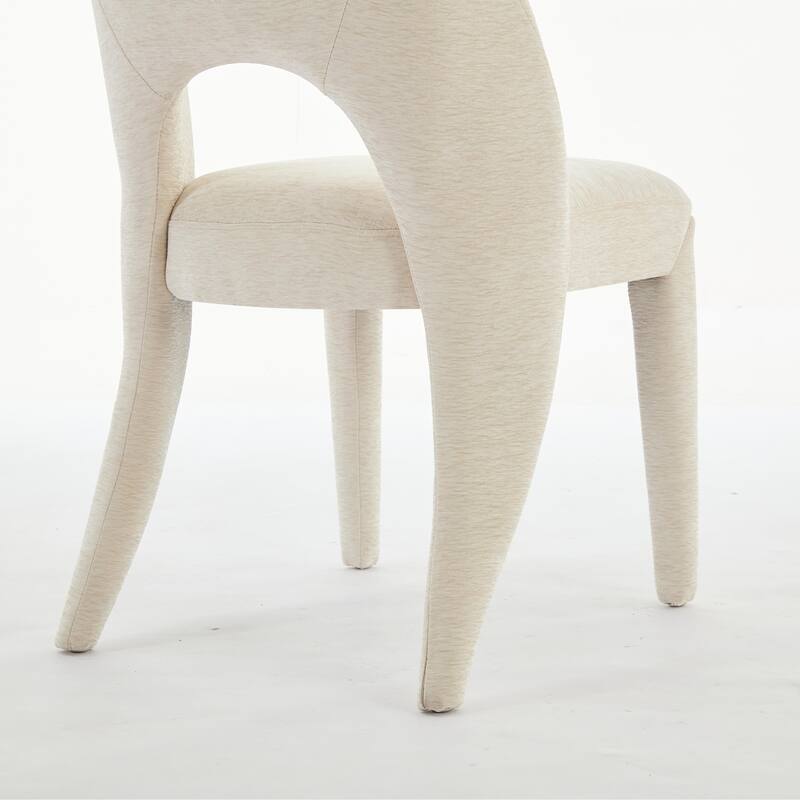 Contemporary Metal Frame Dining Chair Set of 2 with Sponge Cushion 300lb Capacity
