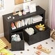 preview thumbnail 37 of 42, Costway Storage Cabinet 3 Drawer Chest w/Wheels Large Storage Cube - See Details