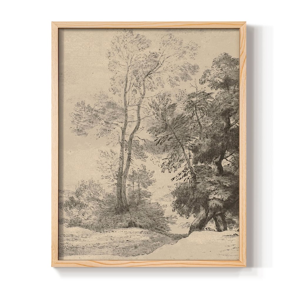 Vintage Sketch CI -Framed Print