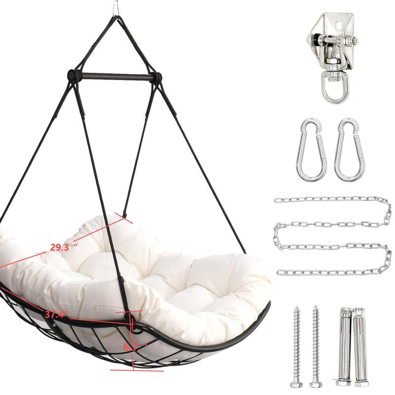 Aluminum Hammock Chair with Swivel & Cushion