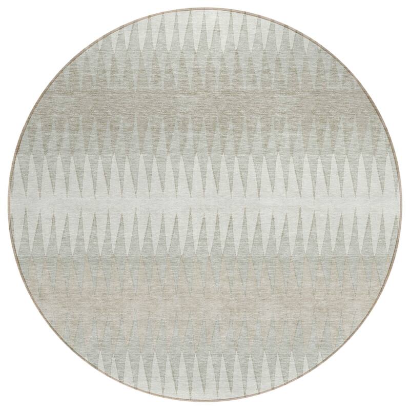 HomeRoots Striped Transitional Rectangle Outdoor Rug