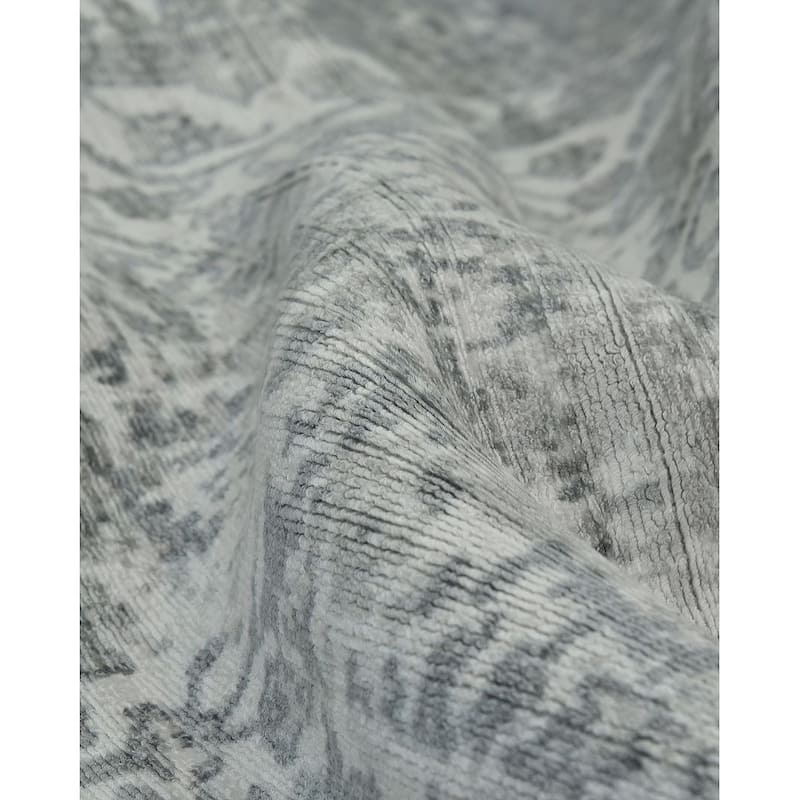 Overton Handmade Modern Contemporary Floral Area Rug