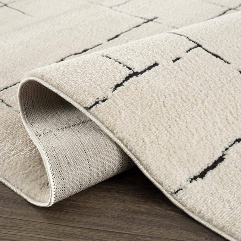 Hauteloom Koume Hallway, Kitchen Runner Rug - High Pile - Rose Cream - 2'8" x 7'3"