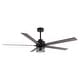 preview thumbnail 7 of 17, 65" Black Wooden 5-Blade Industrial Ceiling Fan with Light and Remote