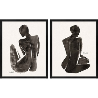 Anne Tavoletti 'Neutral Nudes' Framed Art (Set of 2)