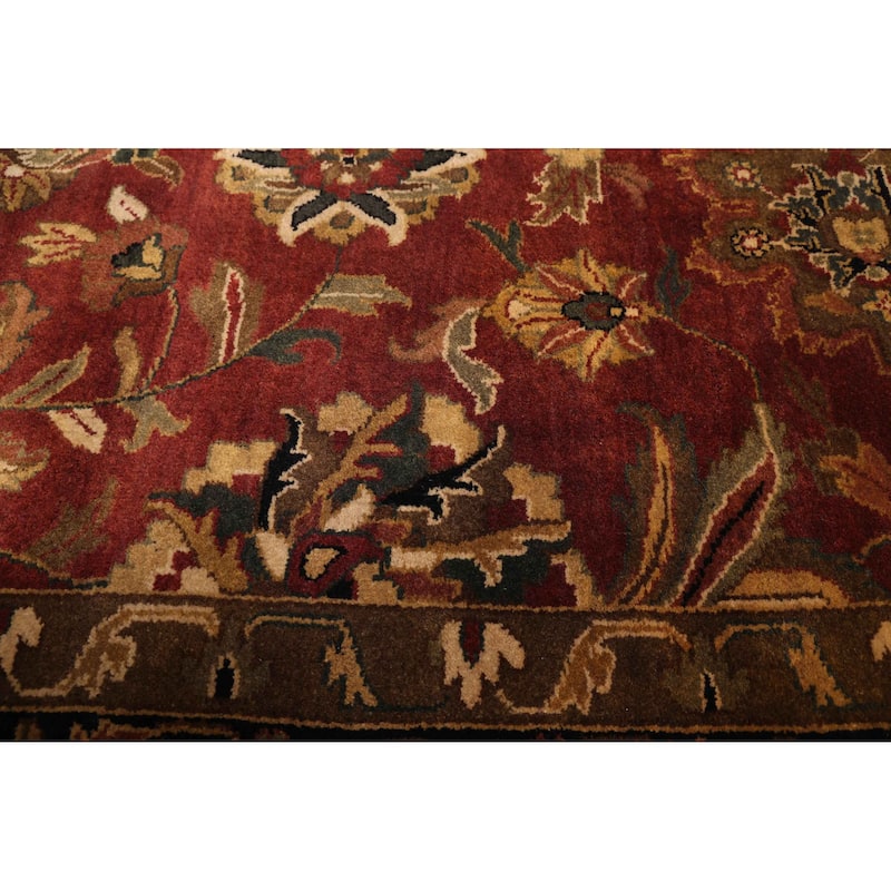 ECARPETGALLERY Hand-knotted Jamshidpour Dark Red Wool Rug - 8'10 x 12'1