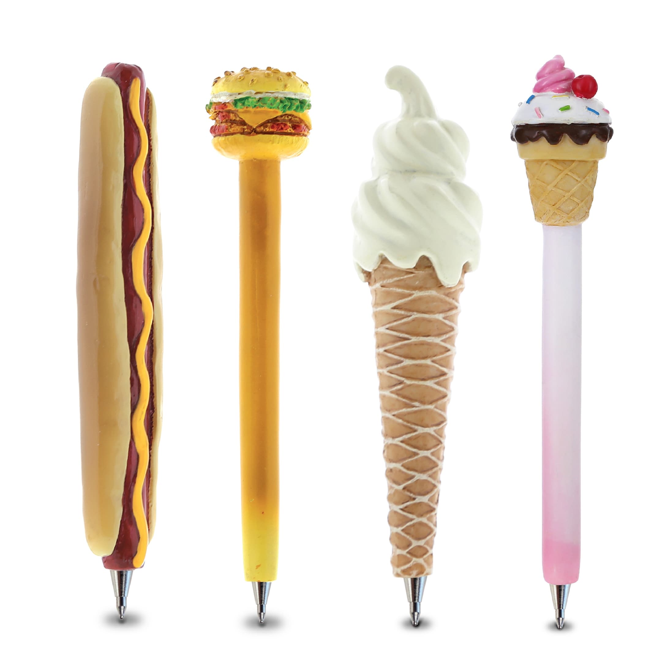Planet Pens Classic Food Collection Novelty Ballpoint Pen - Set of 4