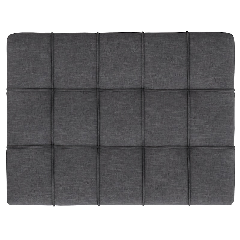 Mariah Coffee Table Storage Ottoman - Gray