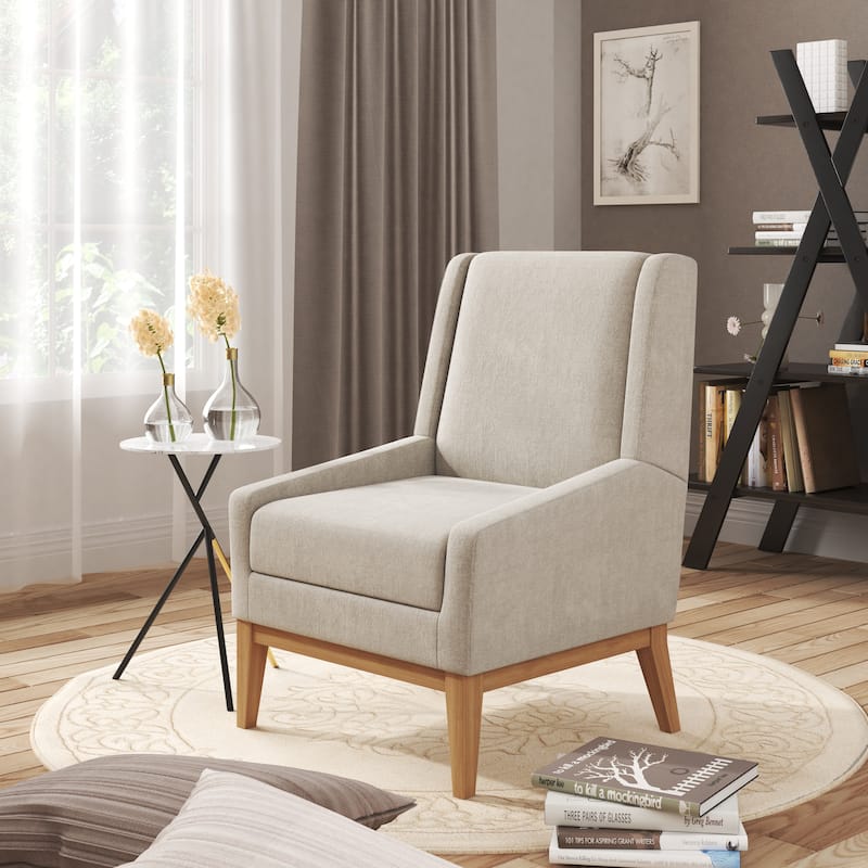 Corvus Armitage Chenille Upholstered Accent Chair