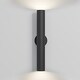 preview thumbnail 2 of 28, LamQee Modern Black Aluminum Cylinder LED Outdoor Wall Lights