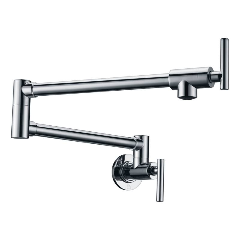 ANZZI Braccia Series 24" Wall Mounted Pot Filler - Polished Chrome