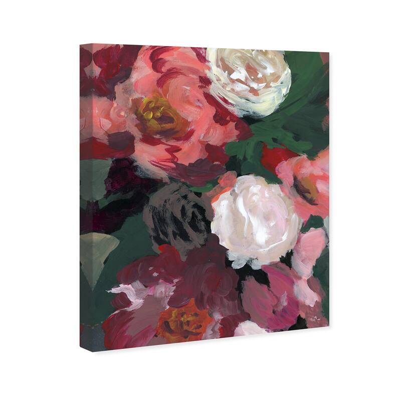 Wynwood Studio Canvas Floral and Botanical Coral and Whites Pink and Modern & Contemporary Wall Art Canvas Print