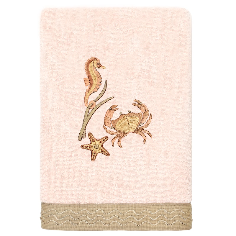 Authentic Hotel and Spa Turkish Cotton Aaron 3PC Embellished Towel Set