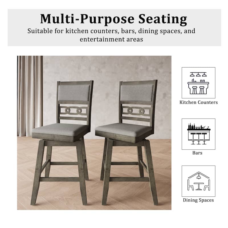 CraftPorch Luxury Swivel Counter Chairs