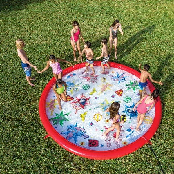 WOW Sports DC Comics Justice League 12ft Splash Pad and Wading Pool (22