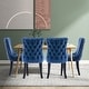 preview thumbnail 12 of 39, KATA Velvet Upholstered Wingback Dining Chairs Set of 2