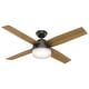 preview thumbnail 2 of 16, Hunter 52" Dempsey Ceiling Fan w/LED Light Kit, Handheld Remote - Contemporary, Transitional