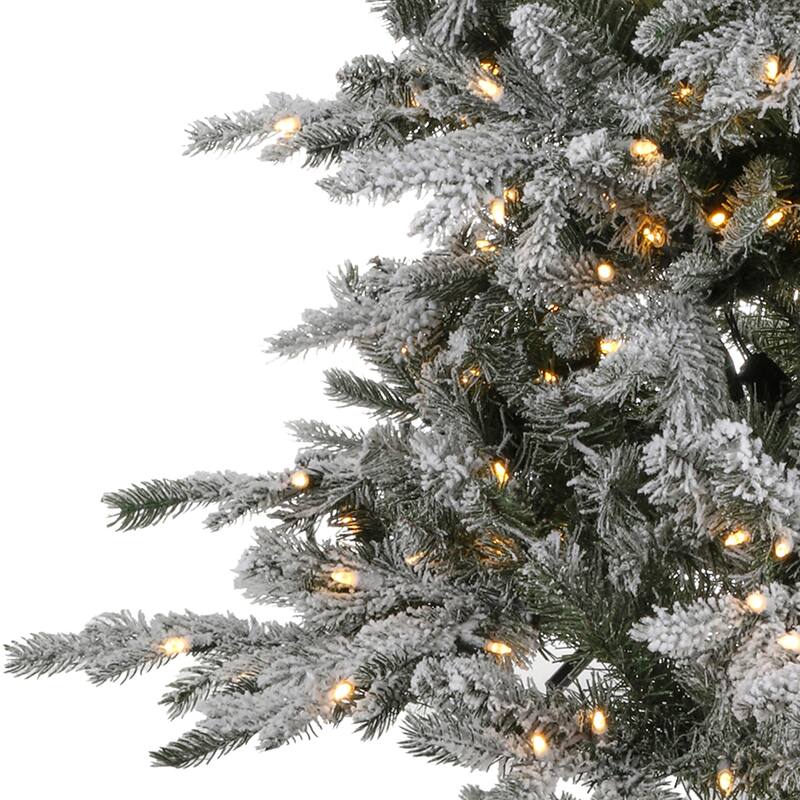 7' LED Pencil Snowtip Aspen Tree