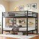 preview thumbnail 14 of 33, Safety Design Bunk Bed, Space-Saving/Noise Reduced, Queen/King/California King Size King