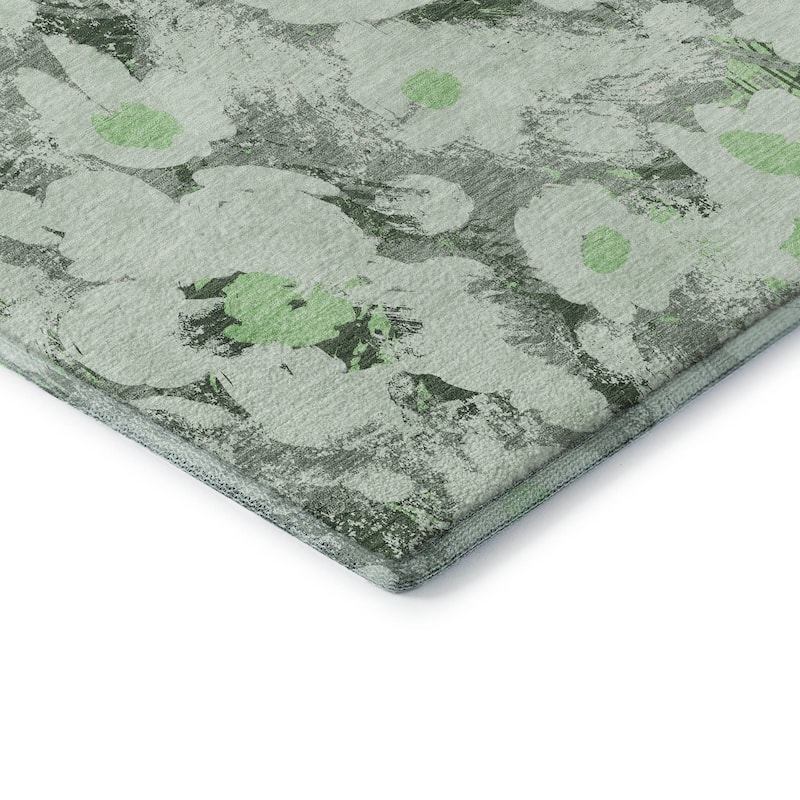Premium Washable Super Soft Contemporary Floral Mayfield Rug