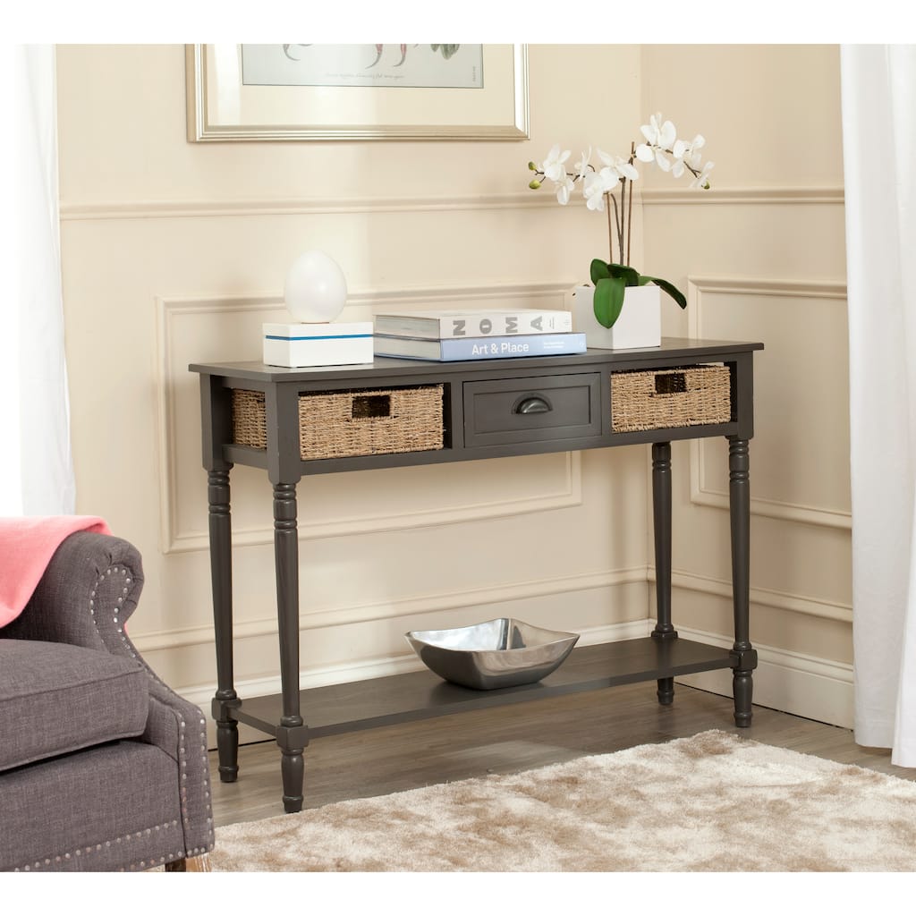 SAFAVIEH Winifred Grey Console - 44.5" x 13.4" x 31.5"