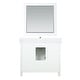 preview thumbnail 82 of 110, Altair Isla Single Bathroom Vanity Set and Aosta White Countertop with Mirror