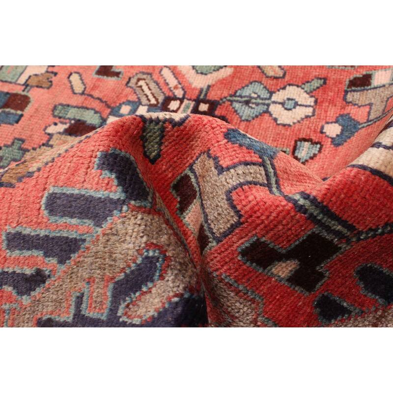 ECARPETGALLERY Hand-knotted Andelz Light Red Wool Rug - 3'7 x 9'6