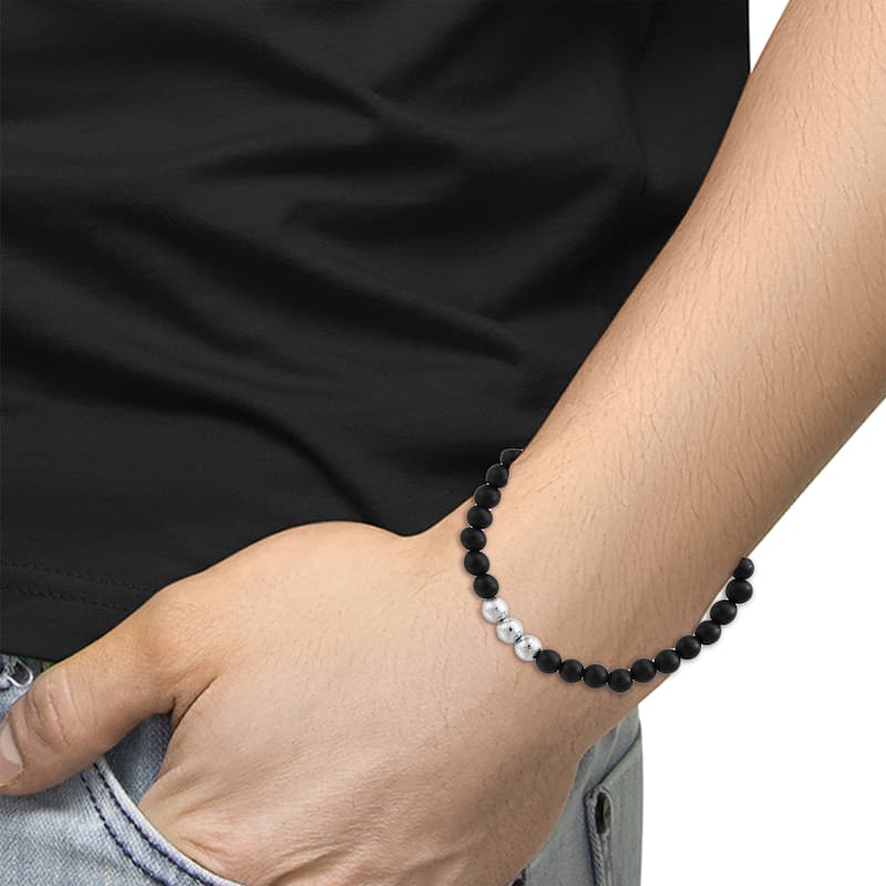 EFFY Men's Meteorite Onyx Bracelet