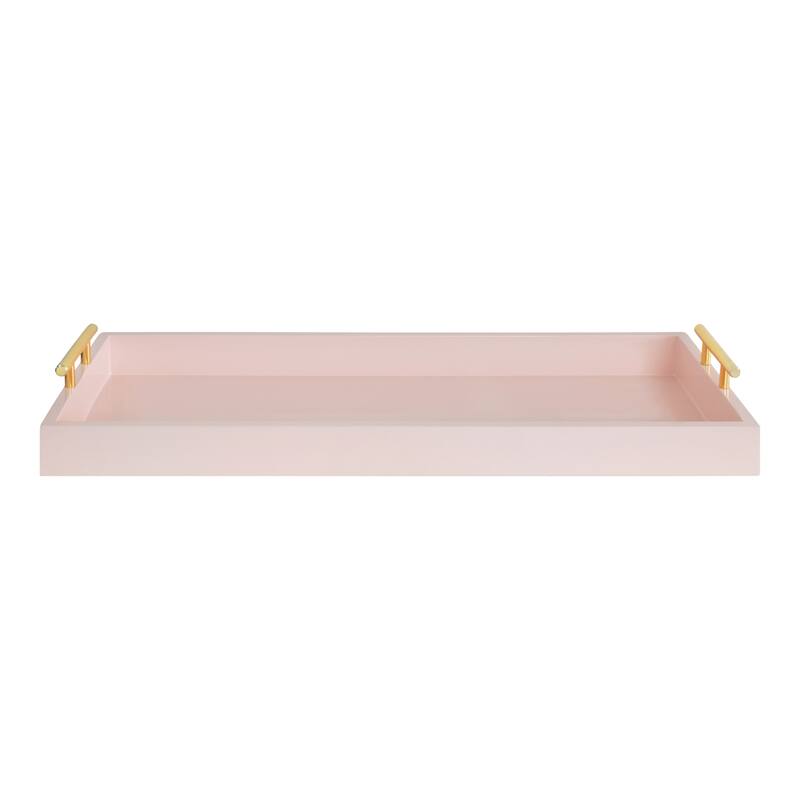 Kate and Laurel Lipton Narrow Rectangle Wood Accent Tray - 10x24
