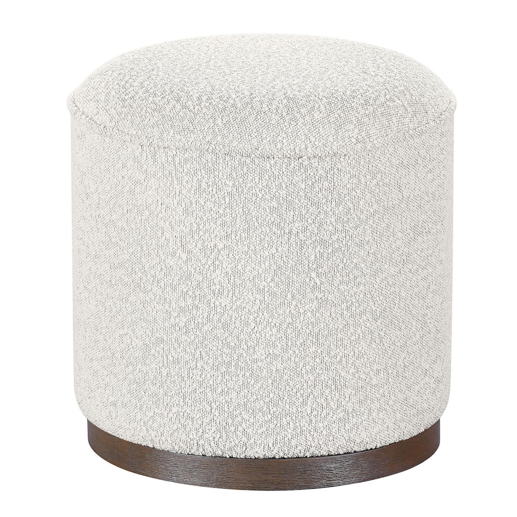 Stone Upholstered Ottoman, Fawn