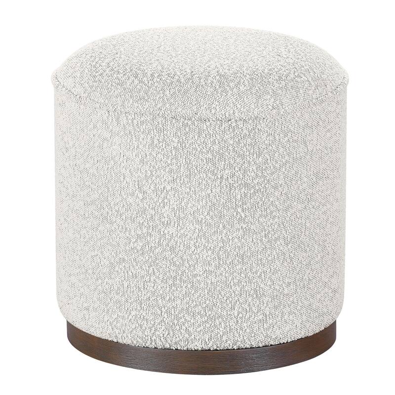 Stone Upholstered Ottoman, Fawn