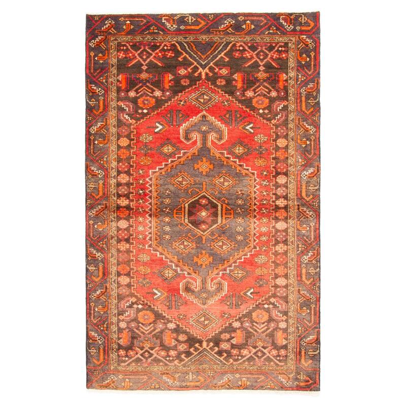 ECARPETGALLERY Hand-knotted Andelz Red Wool Rug - 3'10 x 6'3