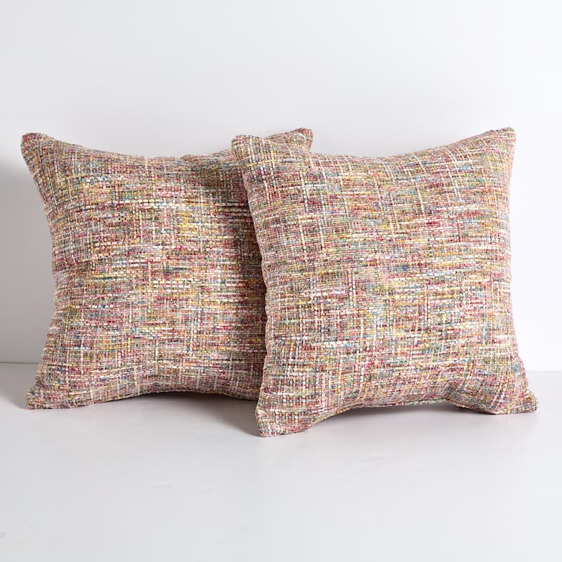 Sorra Home Indoor Knife Edge Pillow Set of 2