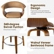 preview thumbnail 100 of 167, Glitzhome Set of 2 or 4 Modern Counter & Bar Height Wooden Swivel Bar Stools