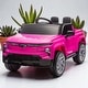 preview thumbnail 22 of 41, 24V Kids Ride On Chevrolet Silverado Truck with Remote Control, LED Lights, Bluetooth, MP3, USB, Music & Slow Start for Ages 2-5 Pink