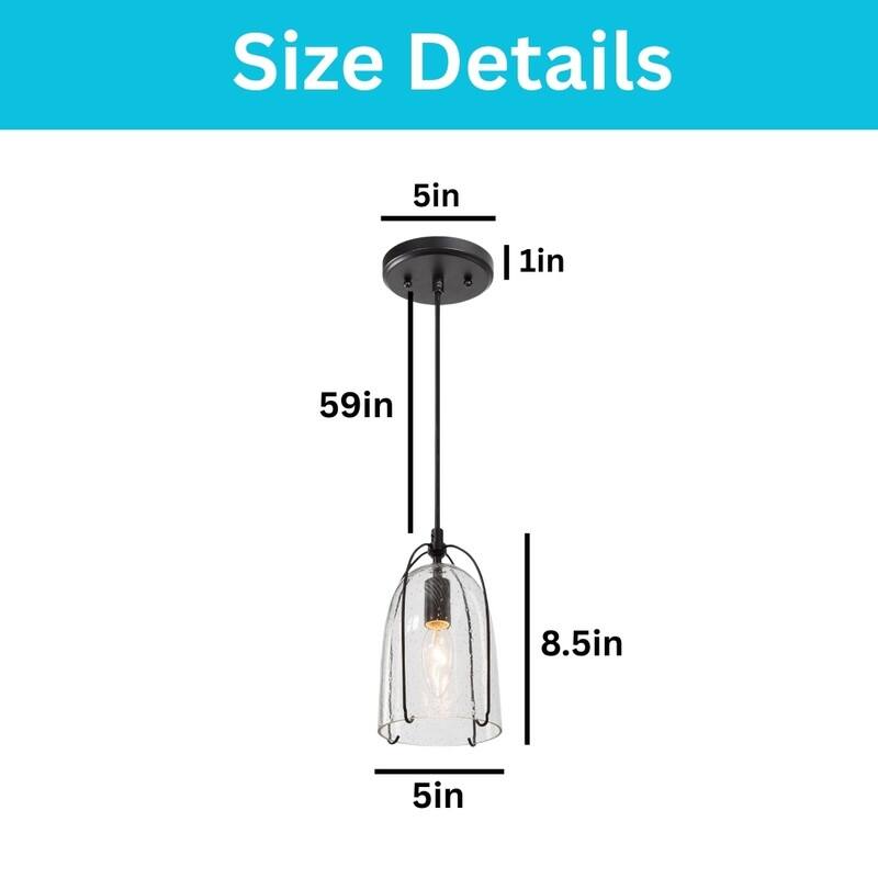 Farmhouse light bulbs black hanging light glass, metal pendant light