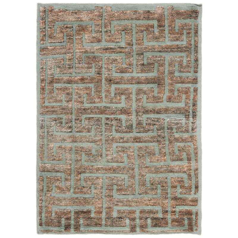 SAFAVIEH Hand-knotted Tangier Madelein Modern Wool Rug
